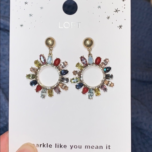 NWT best LOFT earrings ever! Multi color - Picture 2 of 5
